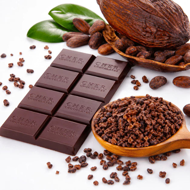 CHER. Chocolates Premium Non-Fermented Roasted Cacao Nibs 1kg Tablea Traditional Filipino Hot Choco