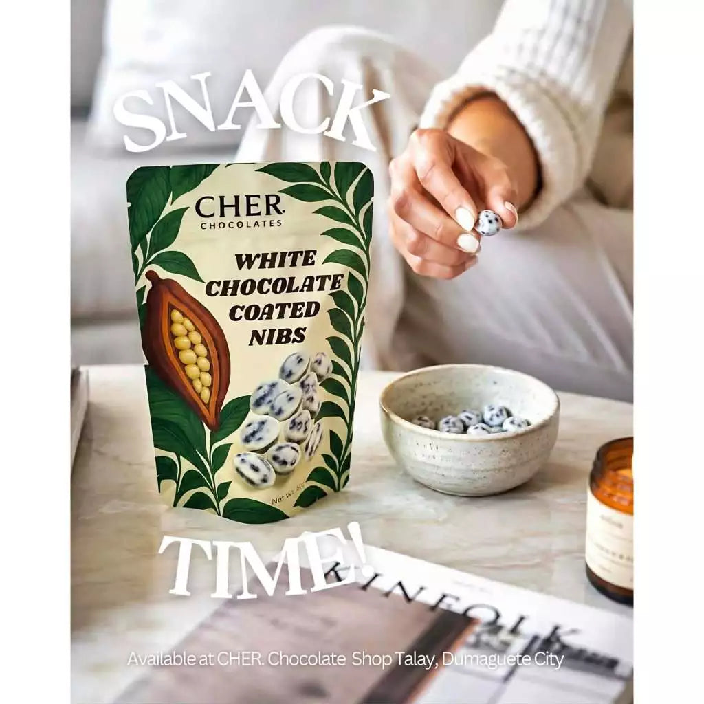 CHER. Chocolates Premium Chocolate Coated Almonds Series | Milk & White Chocolate | Bean-to-Bar