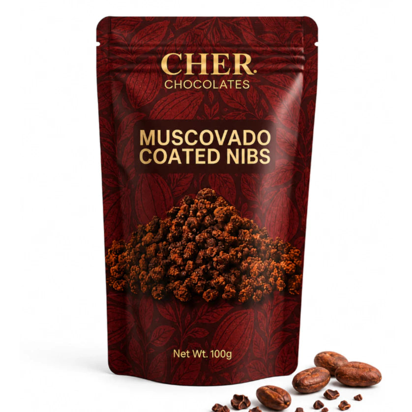 CHER. Chocolates Premium Sugar Coated Chocolate Series | Muscovado & Coconut Sugar | Bean-to-Bar