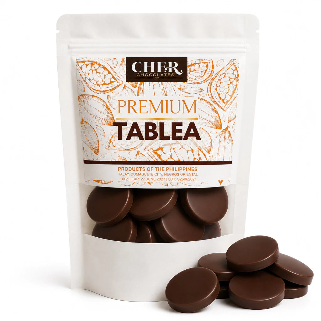 CHER. Chocolates Premium Cacao Tablea  100% Pure Cacao | Traditional Filipino Chocolate | Bean-to-Ba