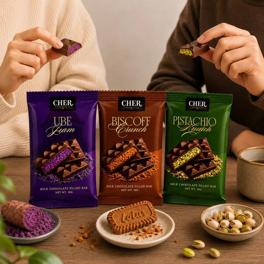 CHER Chocolates Trio Filled Chocolate Bars