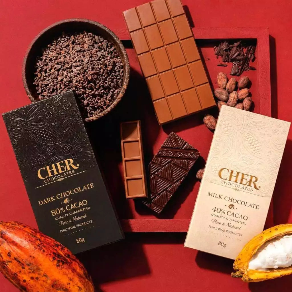 CHER. Chocolates Premium Bean-to-Bar Chocolate Bars Collection
